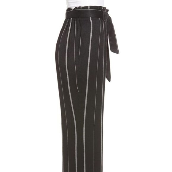 Ten Sixty Sherman Paperbag Tie Waist Pants - size Small in Black - Picture 3 of 15